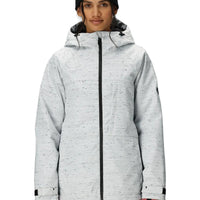 686 Women's Athena Insulated Jacket, White Slub