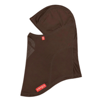 Airhole Laser Mouth | Drytech Balaclava in Chocolate - flat side view (reverse)