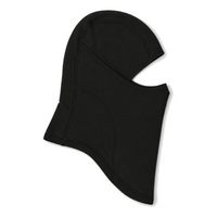 Airhole Laser Mouth | Polar Fleece Balaclava in Black - flat side view