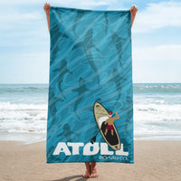 Atoll Atoll Board Co. Towel Atoll Board Co. Towel - Paddle Boarder and Shark -
