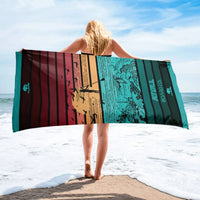 Atoll Atoll Board Co. Towel Atoll Board Co. Towel - Paddle Boarder and Shark -