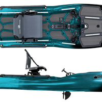 Bonafide XTR140P fishing kayak in Blackwater Blue