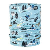 Bula Pow Teal Bula Kids' Therma-Comfort Double Tube Neck Gaiter Bula Kids' Therma-Comfort Double Tube Gaiter