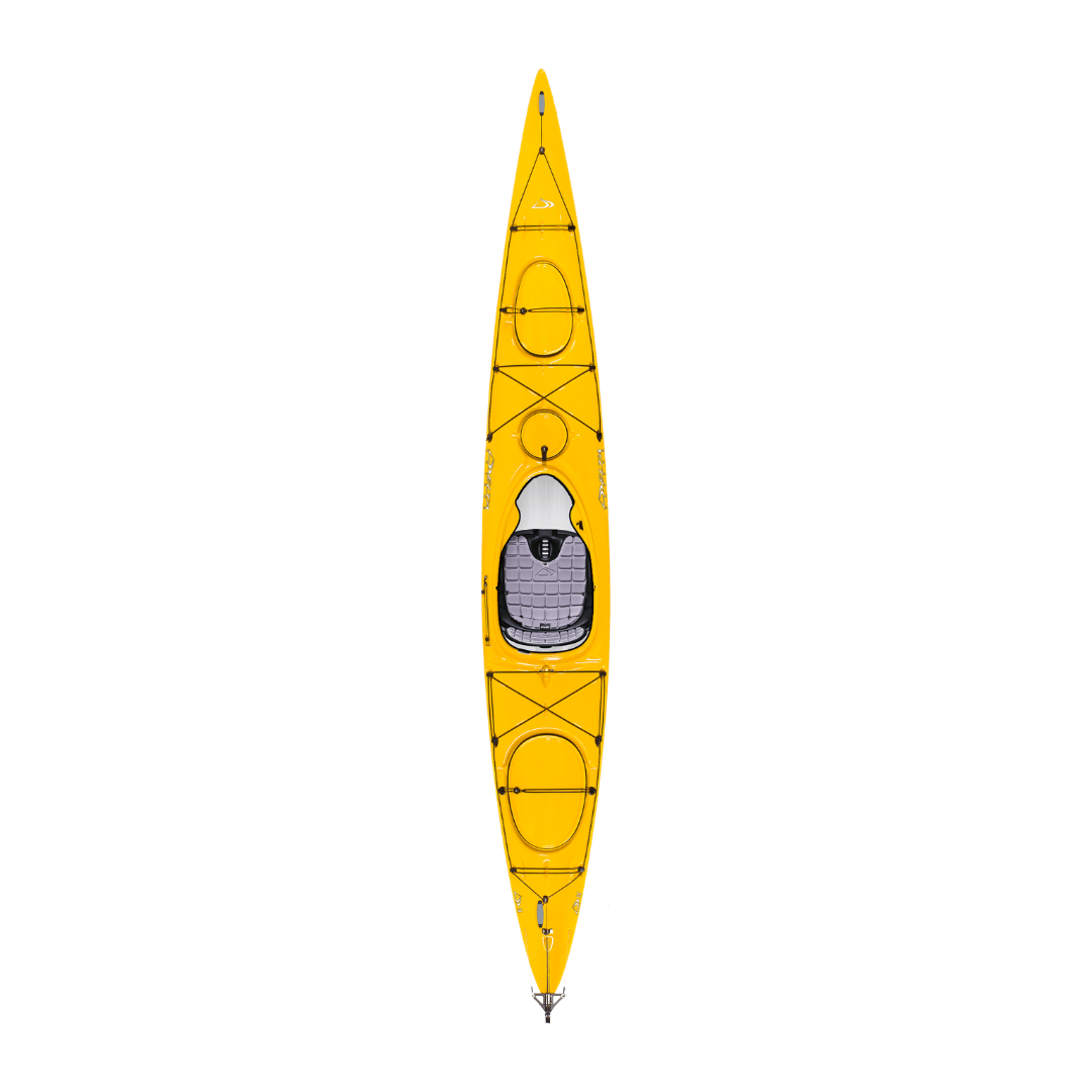 Delta Kayaks Saffron Yellow Delta Kayaks 14 with Rudder Delta Kayaks 12S - Ottawa Valley Air Paddle