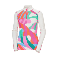 Helly Hansen Off White / XS Helly Hansen Women's LIFA® Merino Midweight 2-In-1 Graphic Half-Zip Base Layer Helly Hansen Women's LIFA® Merino Midweight 2-In-1 Graphic Half-Zip