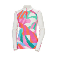 Helly Hansen Off White / XS Helly Hansen Women's LIFA® Merino Midweight 2-In-1 Graphic Half-Zip Base Layer Helly Hansen Women's LIFA® Merino Midweight 2-In-1 Graphic Half-Zip