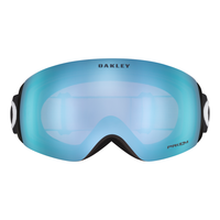 Oakley Flight Deck M Unisex Goggles 2027 in Matte Black | Prizm Snow Sapphire Iridium - front view