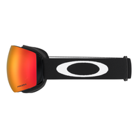 Oakley Flight Deck M Unisex Goggles 2027 in Matte Black | Prizm Snow Torch Iridium - side view