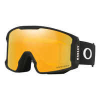 Oakley Line Miner L Unisex Goggles 2027 in Matte Black | Prizm 24K Iridium - front three-quarter view