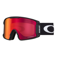 Oakley Line Miner L Unisex Goggles 2027 in Matte Black | Prizm Snow Torch Iridium - front three-quarter view