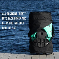 Pakayak Pakayak The Bluefin (2024) Pakayak Bluefin 142 - The Ultimate Packable Kayak