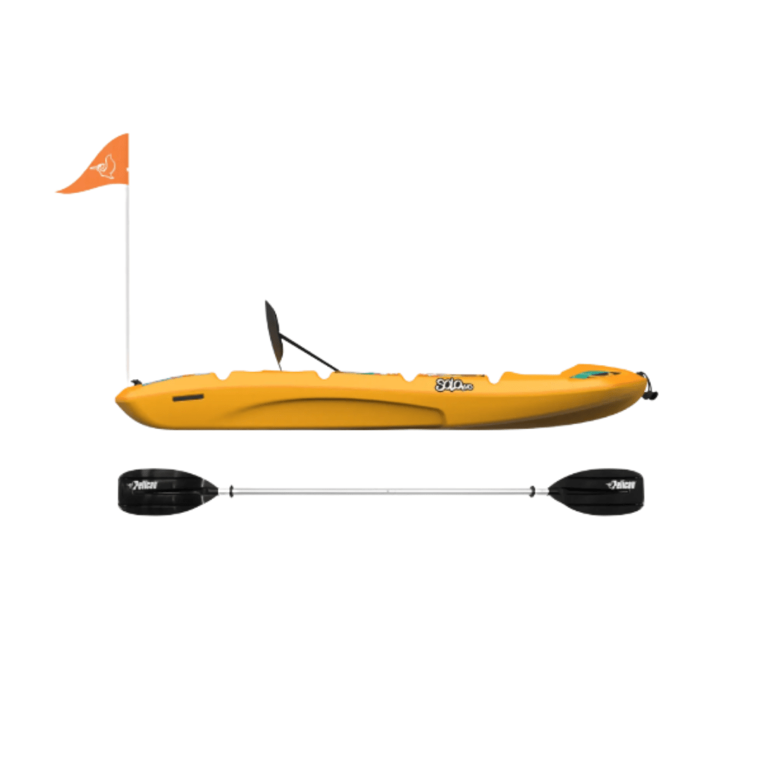 Pelican Mango Pelican SOLO EVO DLX Kids Kayak with Paddle and Decals Pelican Catch Mode 110 TR - Ottawa Valley Air Paddle