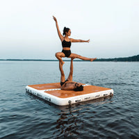 POP Board Co. POPUP DOCK 8’ x 7’ x 8” POP UP DOCK - Inflatable Dock - Party Barge - 60 Day Guarantee