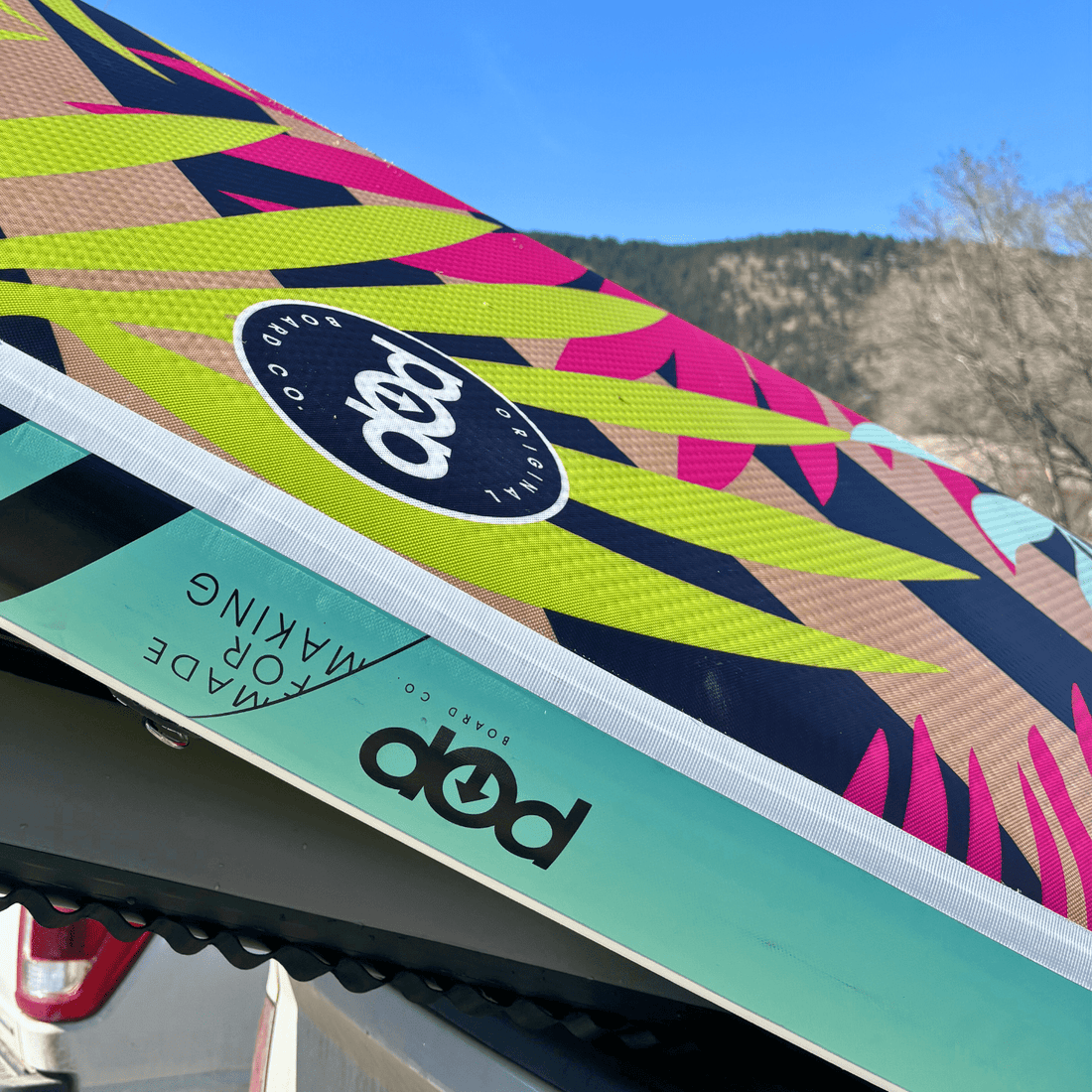 POP Board Co. Pop Boards 10'6 Royal Hawaiian - Palm POP Board Co. Royal Hawaiian - Mint & Black  - Best Inflatable Paddle Board