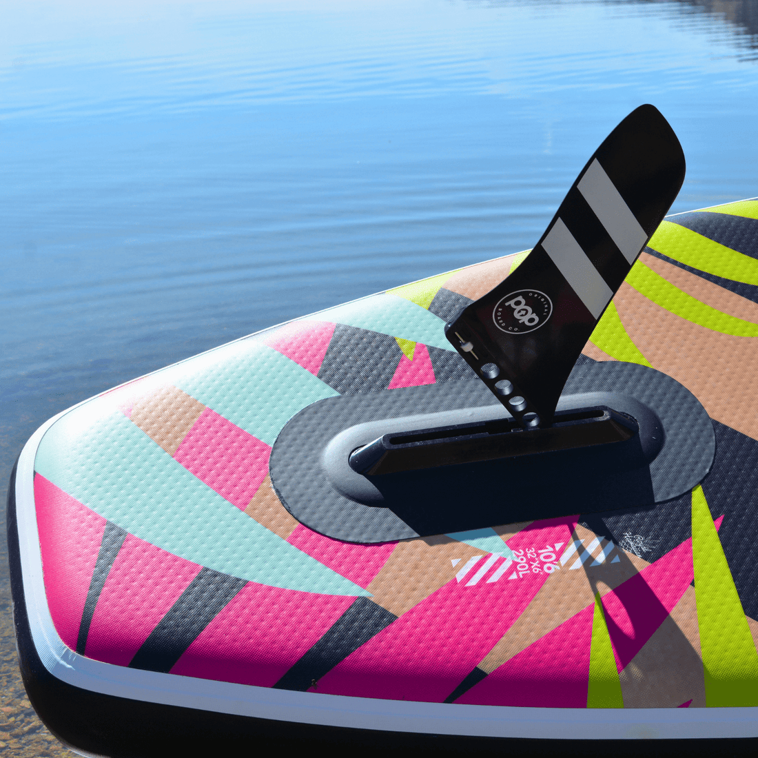 POP Board Co. Pop Boards 10'6 Royal Hawaiian - Palm POP Board Co. Royal Hawaiian - Mint & Black  - Best Inflatable Paddle Board