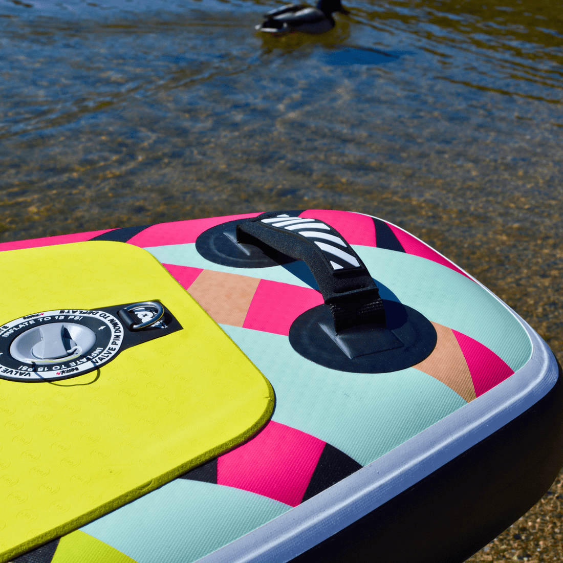 POP Board Co. Pop Boards 10'6 Royal Hawaiian - Palm POP Board Co. Royal Hawaiian - Mint & Black  - Best Inflatable Paddle Board