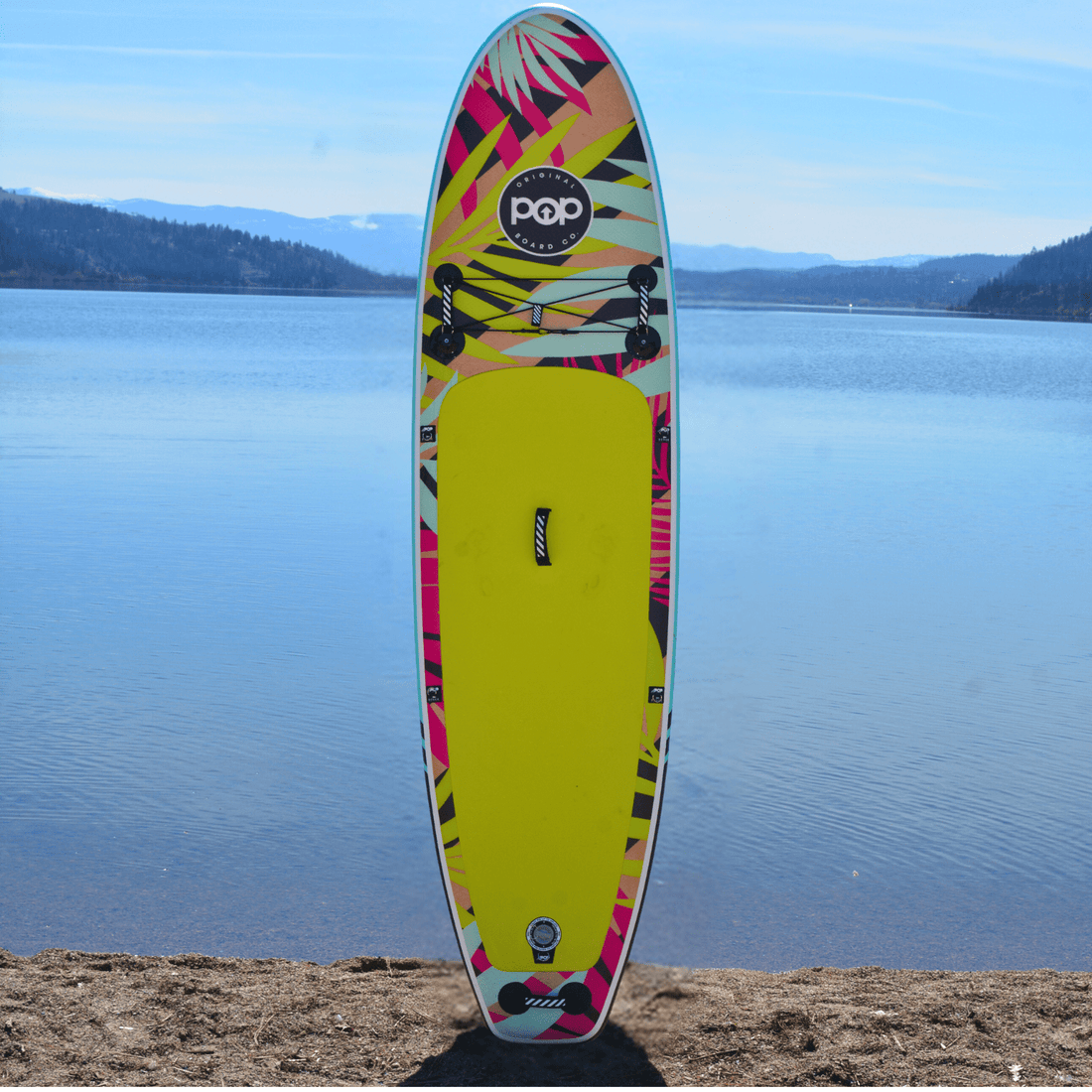 POP Board Co. Pop Boards 10'6 Royal Hawaiian - Palm POP Board Co. Royal Hawaiian - Mint & Black  - Best Inflatable Paddle Board