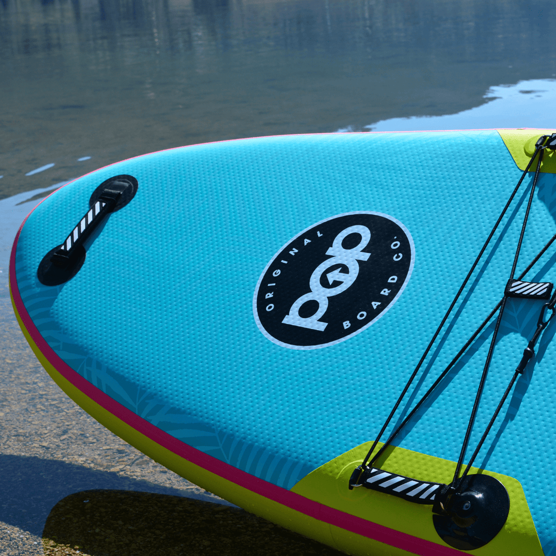 POP Board Co. Pop Boards 11'0" Yacht Hopper - Neon POP Board Co. - Yacht Hopper Turquoise Yellow - Best Inflatable Paddle Board