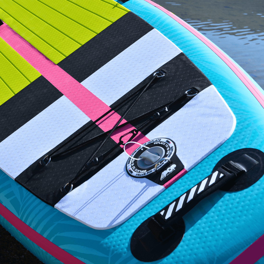 POP Board Co. Pop Boards 11'0" Yacht Hopper - Neon POP Board Co. - Yacht Hopper Turquoise Yellow - Best Inflatable Paddle Board