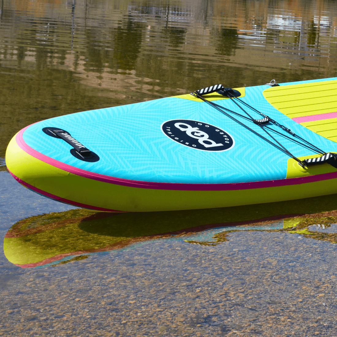 POP Board Co. Pop Boards 11'0" Yacht Hopper - Neon POP Board Co. - Yacht Hopper Turquoise Yellow - Best Inflatable Paddle Board