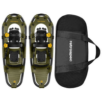 Retrospec Olive / 25 in (110-160lbs) Retrospec Drifter Lightweight Snowshoes