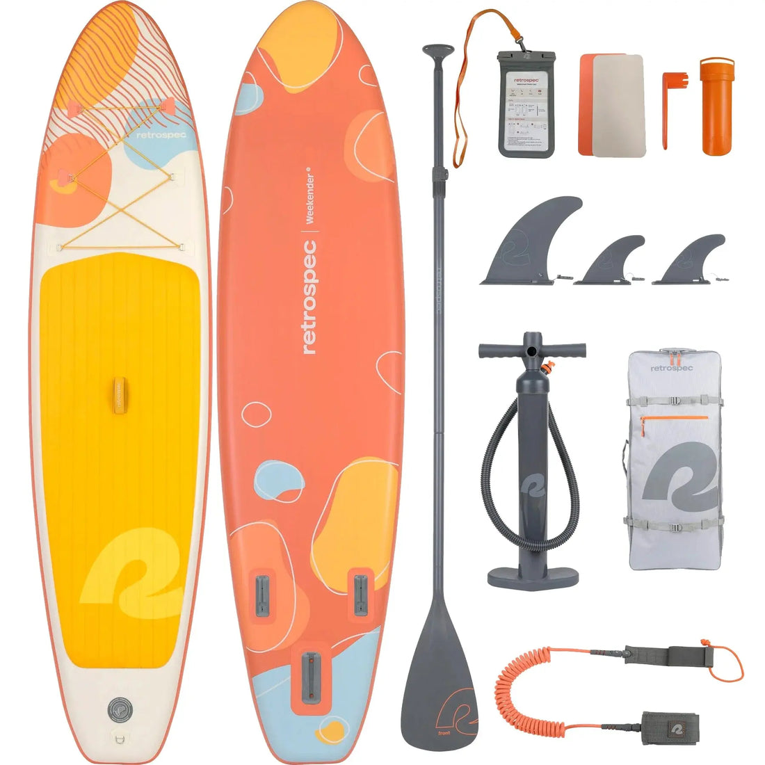 Retrospec Coral Foam Weekender 2 Inflatable Stand Up Paddle Board 10’6” Weekender 2 Inflatable Stand Up Paddle Board 10’6”