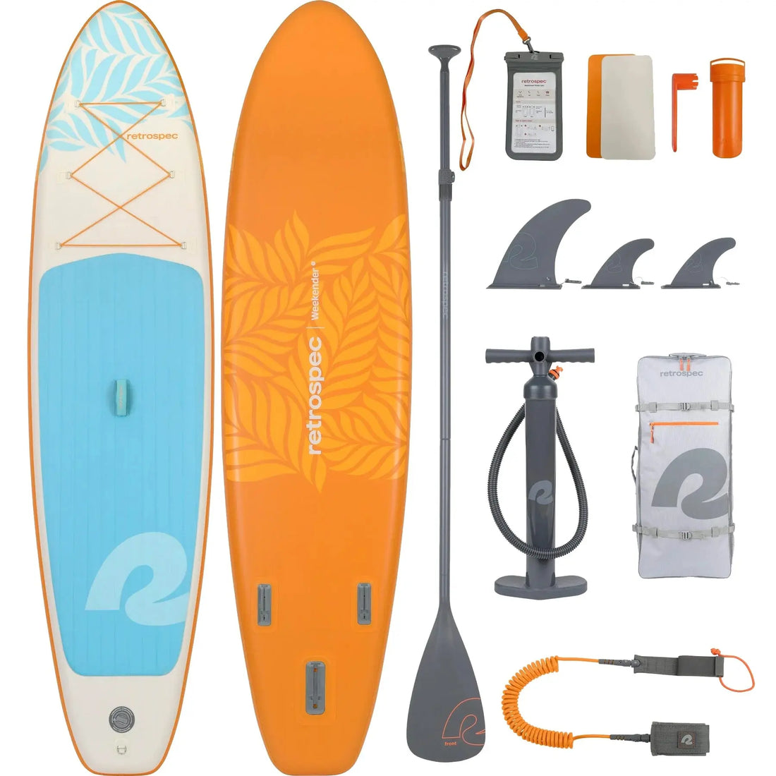 Retrospec Creamsicle Weekender 2 Inflatable Stand Up Paddle Board 10’6” Weekender 2 Inflatable Stand Up Paddle Board 10’6”