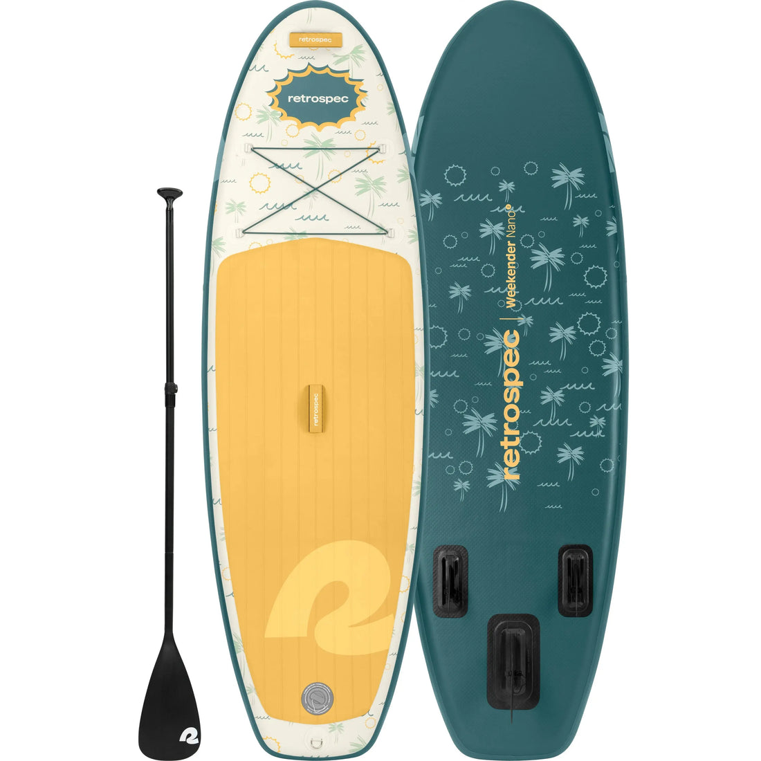 Retrospec Reef Island Weekender Nano 2 8' Youth Inflatable Stand Up Paddleboard (SUP) Weekender-Nano 8' Youth Inflatable Stand Up Paddleboard