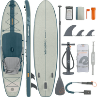 Retrospec Retrospec Weekender Plus 2 iSUP - River Rock Weekender 2 Inflatable Stand Up Paddle Board 10’6”