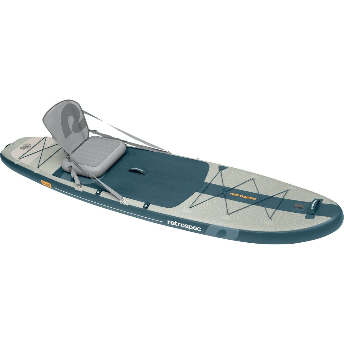 Retrospec Retrospec Weekender Plus 2 iSUP - River Rock Weekender 2 Inflatable Stand Up Paddle Board 10’6”