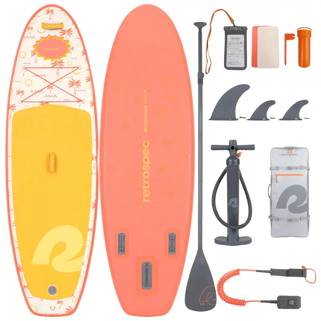 Retrospec Summer Punch Weekender Nano 2 8' Youth Inflatable Stand Up Paddleboard (SUP) Weekender Nano 2 8' Youth Inflatable Stand Up Paddleboard (SUP) -