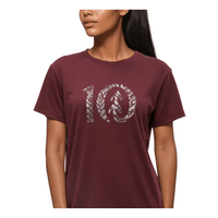 Tentree Deep Burgundy/Brushed Nickel / XS Tentree Women's Fernleaf Ten T-Shirt Tentree Women's Fernleaf Ten T-Shirt - Ottawa Valley Air Paddle