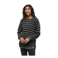 Tentree Meteorite Black/Dark Grey Heather Linear Stripe / XS Tentree Women's Broughton Sweater Tentree Women's Broughton Sweater - Ottawa Valley Air Paddle