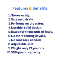 Tucktec Tucktec 10' Folding Kayak 10' Tucktec Folding Kayak - Ottawa Valley Air Paddle