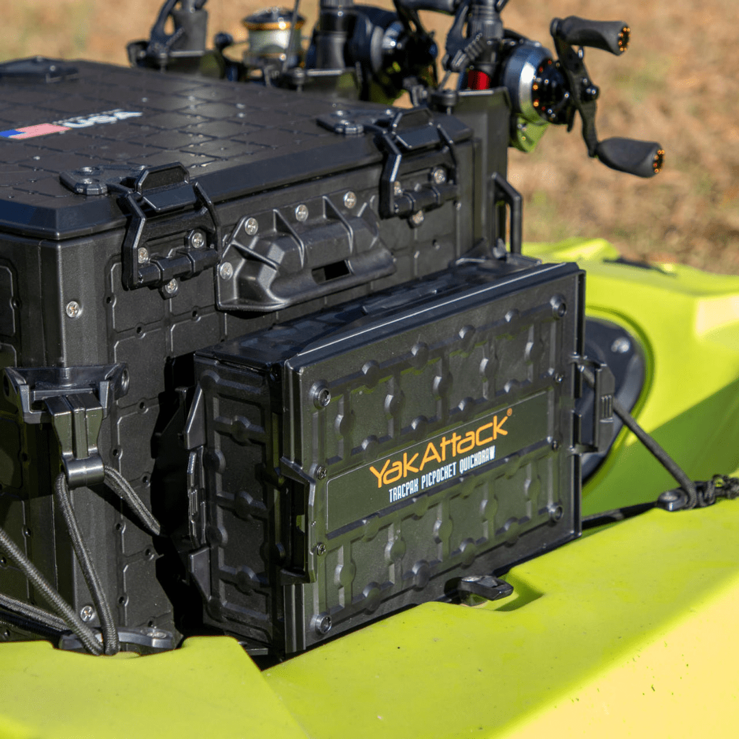 YakAttack YakAttack 7.5" GridLoc PicPocket - Compatible with BlackPak Pro or TracPak YakAttack TowNStow Scupper Kayak Cart - Ottawa Valley Air Paddle
