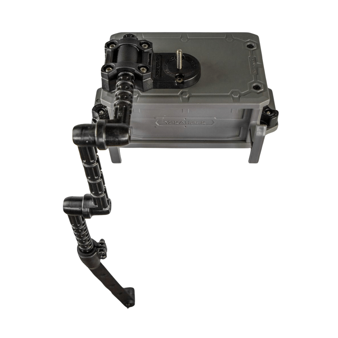 YakAttack YakAttack CellBlok Battery Box in Battleship Grey and SwitchBlade Transducer Arm Combo YakAttack TowNStow Scupper Kayak Cart - Ottawa Valley Air Paddle