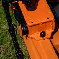 YakAttack YakAttack CellBlok Battery Box in Battleship Grey and SwitchBlade Transducer Arm Combo YakAttack TowNStow Scupper Kayak Cart - Ottawa Valley Air Paddle