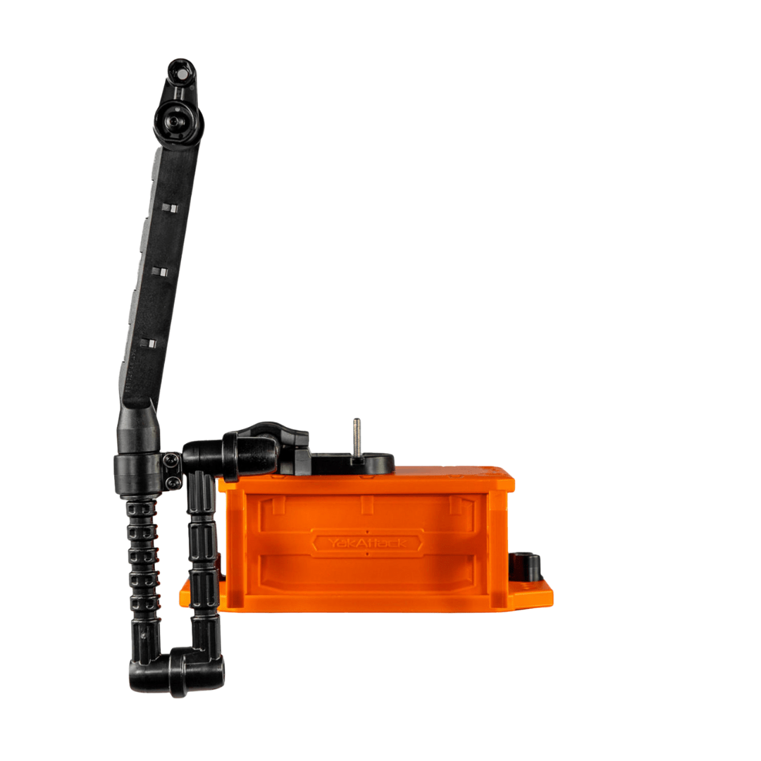 YakAttack YakAttack CellBlok Battery Box in Orange and SwitchBlade Transducer Arm Combo YakAttack TowNStow Scupper Kayak Cart - Ottawa Valley Air Paddle