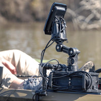 YakAttack YakAttack Fish Finder Mount W/LockNLoad Mounting System, Round Plate, 4” ext