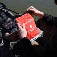 YakAttack YakAttack Reel Essentials First Aid Kit with Dry Bag TracPak and Quick Release Base YakAttack TowNStow Scupper Kayak Cart - Ottawa Valley Air Paddle