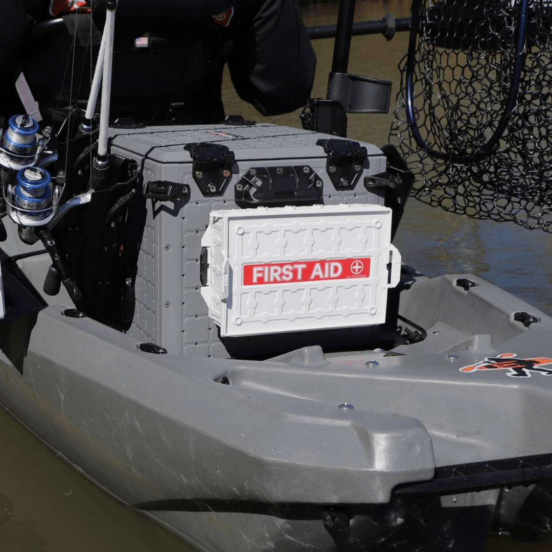 YakAttack YakAttack Reel Essentials First Aid Kit with Dry Bag TracPak and Quick Release Base YakAttack TowNStow Scupper Kayak Cart - Ottawa Valley Air Paddle