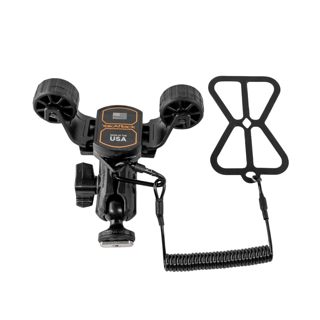 YakAttack YakAttack RotoGrip Phone Holder with 1" Screwball Track Mount YakAttack TowNStow Scupper Kayak Cart - Ottawa Valley Air Paddle