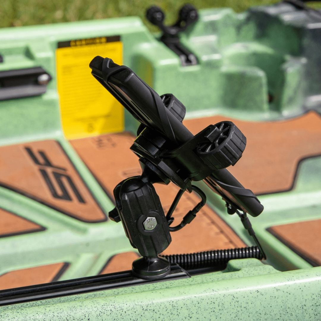 YakAttack YakAttack RotoGrip Phone Holder with 1" Screwball Track Mount YakAttack TowNStow Scupper Kayak Cart - Ottawa Valley Air Paddle