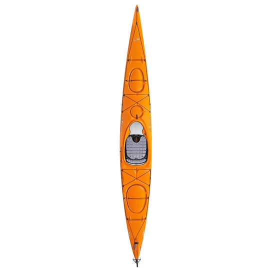 Delta 15.5GT Touring Kayak with Rudder, Sunset Orange