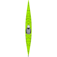 Delta Kayaks Lime Green Delta Kayaks 16 with Rudder Delta Kayaks 16 with Rudder - Ottawa Valley Air Paddle