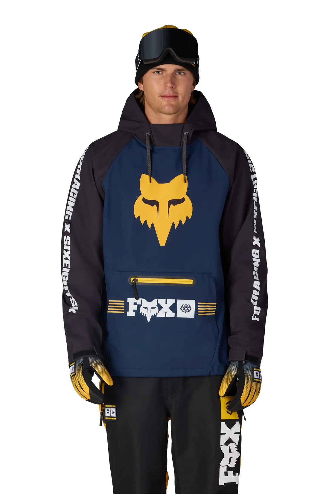 686 Fox Navy Colorblock / S 686 Men's Fox Racing Waterproof Hoody 686 Men's Fox Racing Waterproof Hoody - Ottawa Valley Air Paddle