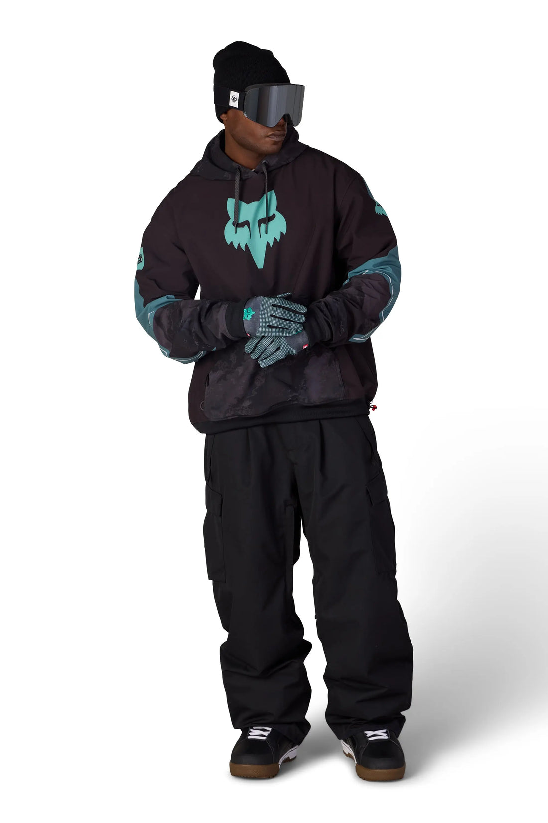 686 Fox Pale Firn / L 686 Men's Fox Racing Waterproof Team Hoody 686 Men's Fox Racing Waterproof Team Hoody - Ottawa Valley Air Paddle