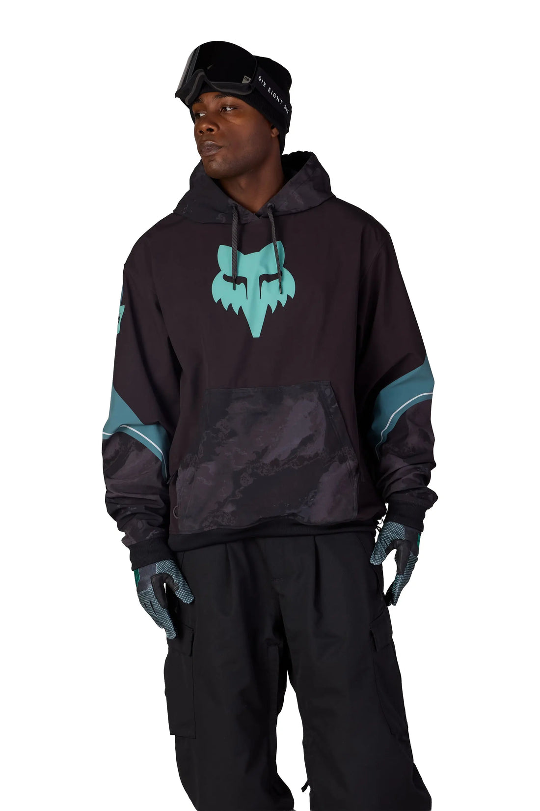 686 Fox Pale Firn / L 686 Men's Fox Racing Waterproof Team Hoody 686 Men's Fox Racing Waterproof Team Hoody - Ottawa Valley Air Paddle