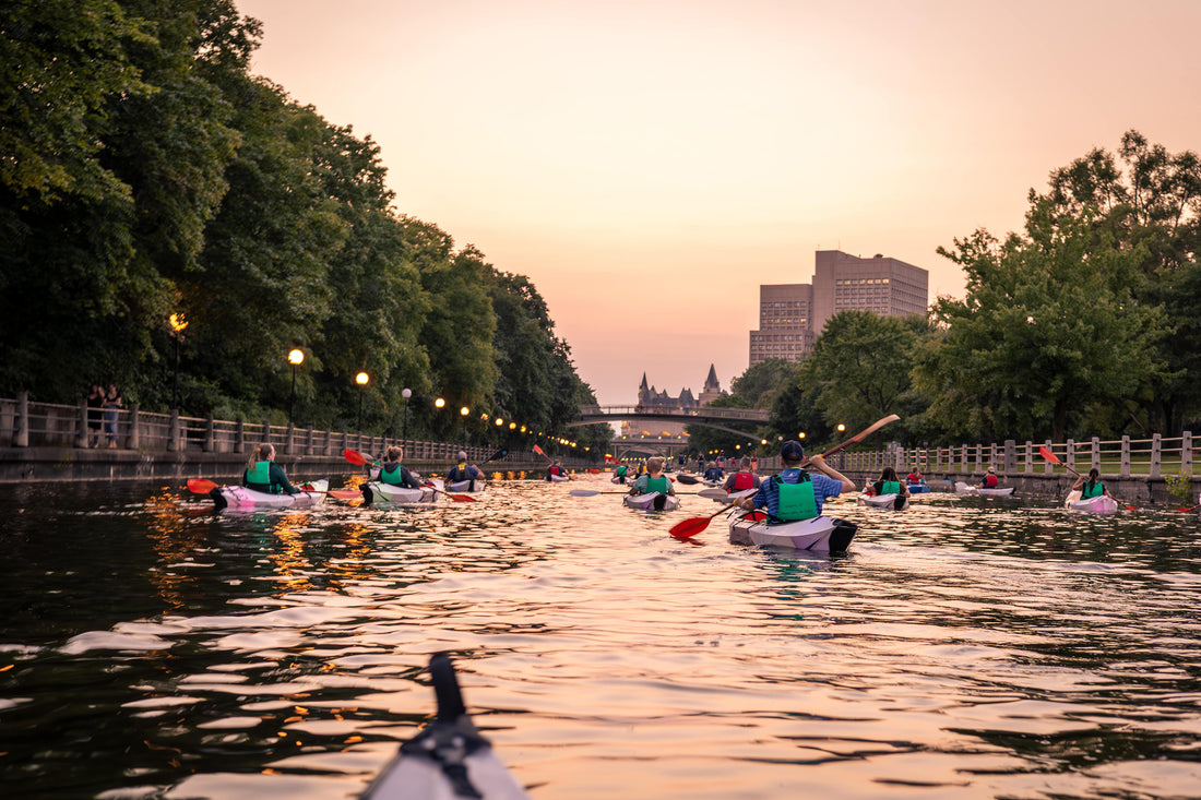 Light at Night Kayaking