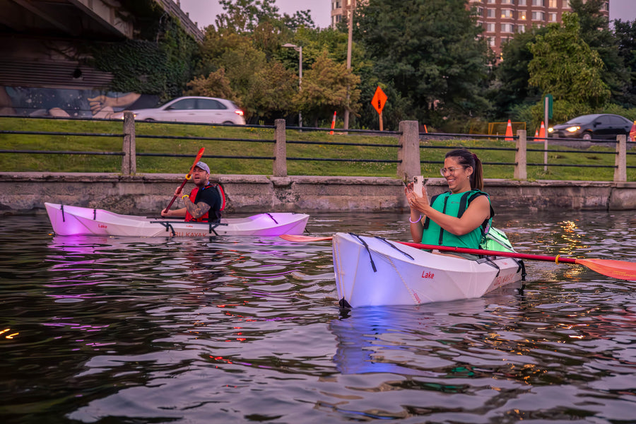 Light at Night Kayaking